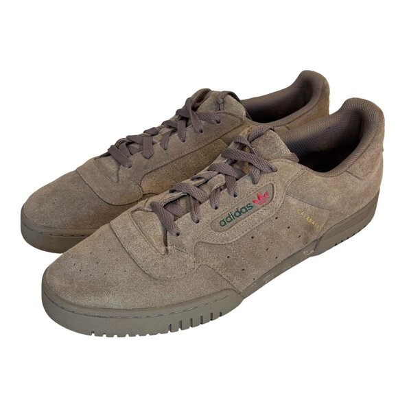 Adidas Yeezy Powerphase Calabasas Men's 13 Suede Sneakers Gray FV6129 Retro - Picture 1 of 10